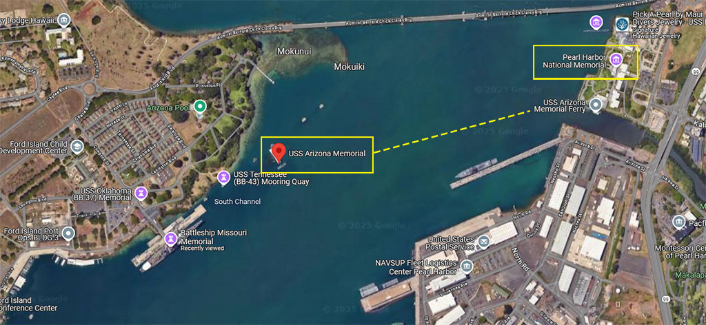 Directions to the USS Arizona Memorial from the Pearl Harbor Visitor Center